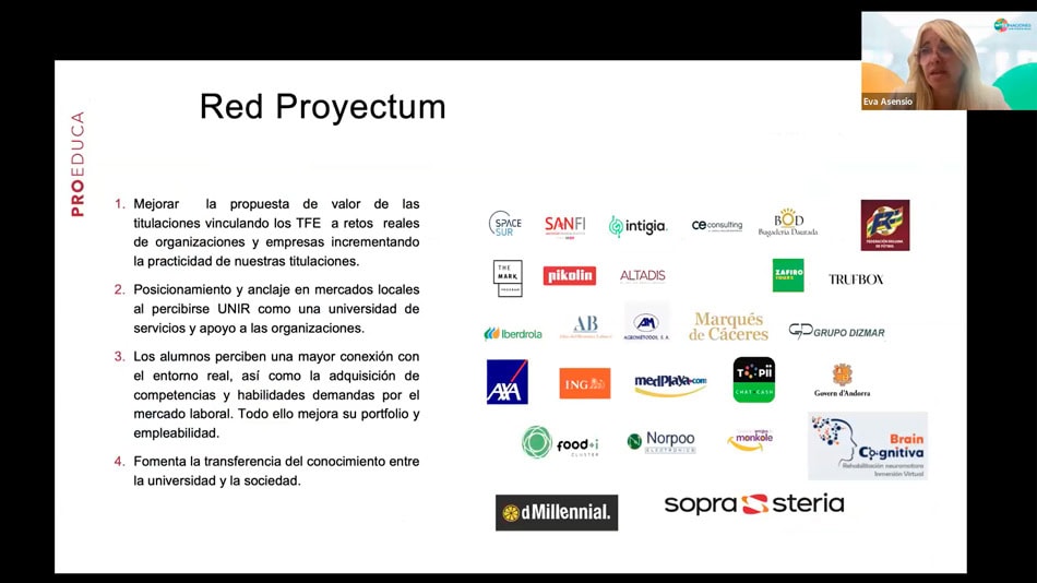 La iniciativa ‘Red Proyectum’ de UNIR sirve a los estudiantes para basar sus trabajos fin de estudios en resolución de problemas reales.