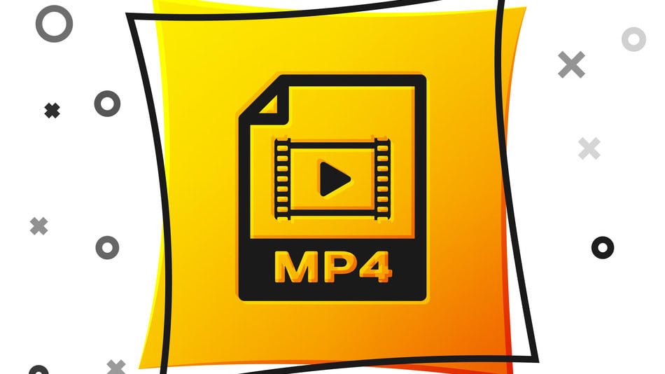 Icono del formato de imagen digital MP4